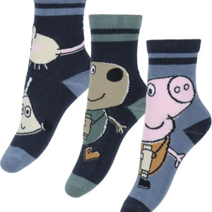 Name It Strømper - 3-pak - NmmOrla - Gurli Gris - Dark Sapphire