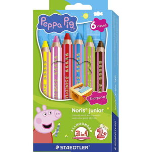 Staedtler Farveblyanter - Noris Junior - 6 stk. - Gurli Gris